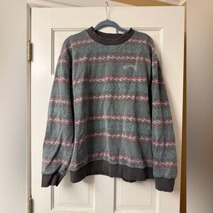 Mens Billabong Crewneck Sweatshirt Vintage Style XL
